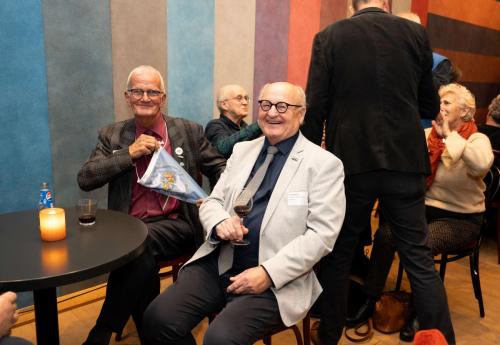 Pauze en kennismaking met de minister