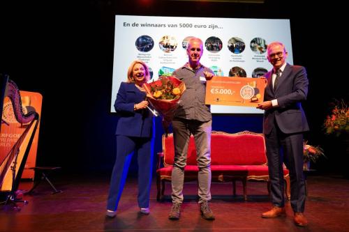 Uitreiking van de prijs