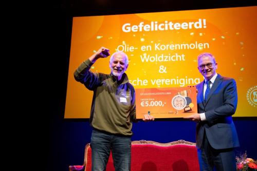 Uitreiking van de prijs