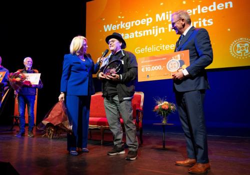 Uitreiking van de prijs