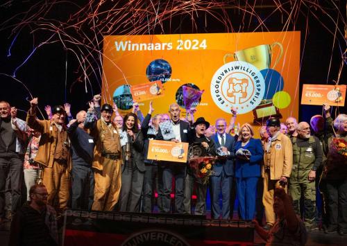 Uitreiking van de prijs
